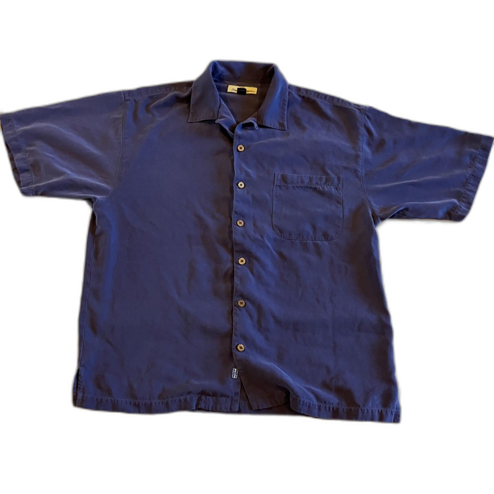 Tommy Bahama Silk Short Sleeve Button Down - Men's Large *Flaw*